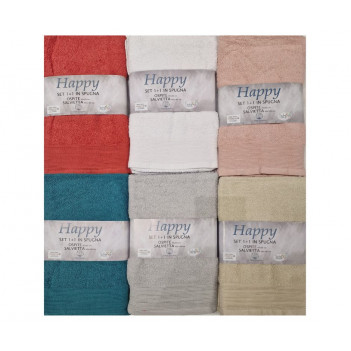 Coppia asciugamani happy...